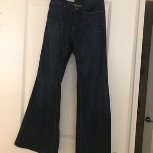 Gap high rise trouser denim jeans